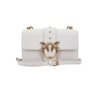 Pinko Love One Mini CL Vitello, Borsa Donna, Z14Q_Bianco Seta-Antique Gold, Taglia Unica