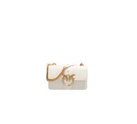 Pinko Love One Mini Z14Q Vitello Seta Bianco / Antique Gold
