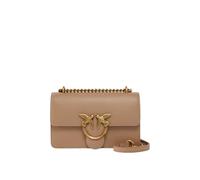 Pinko Love One Mini Borsa a spalla marrone chiaro, pelle, donna