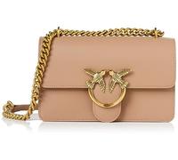 Pinko Love One Mini Borsa a spalla marrone chiaro, pelle, donna