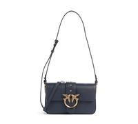 Pinko Love One Mini Slouchy Borsa a spalla blu, pelle di vitello finemente grana, donna
