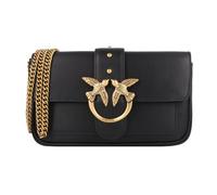 PINKO Love One One Borsa a tracolla Vera Pelle 19.5 cm nero