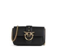 Pinko Love One Pocket C Vitello Seta, Borsa Donna, Z99q_nero-antique Gold, Taglia unica