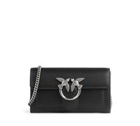 Pinko Love One Portafoglio nero, pelle a grana fine, donna