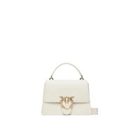 Pinko Love One Top Handle Classic LI, Borsa Donna, Z14Q_Bianco Seta-Antique Gold, U