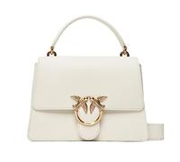 Pinko Love One Top Handle Classic LI, Borsa Donna, Z14Q_Bianco Seta-Antique Gold, U