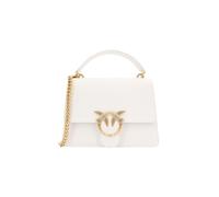 Pinko Love One Mini Light Borsa a mano avorio, pelle, donna