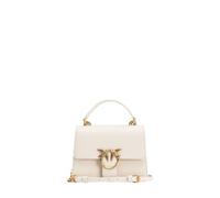 Pinko Love One Mini Light Borsa a mano avorio, pelle, donna