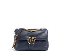 Pinko Love Puff Classic Borsa a spalla blu, pelle di pecora, donna