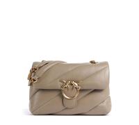 Pinko Love Puff Classic Borsa a spalla marrone, pelle di pecora, donna
