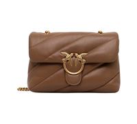 PINKO Love Puff Borsa a tracolla Vera Pelle 27 cm marrone