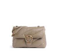 Pinko Love Puff Classic New Buckle Borsa a spalla marrone, pelle di pecora, donna