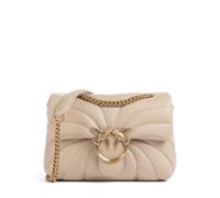 Pinko Love Puff Mini Borsa a spalla beige, pelle di pecora, donna