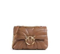 Pinko Love Puff Mini Borsa a spalla marrone, pelle di pecora, donna