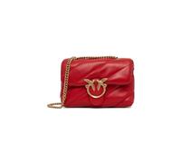 Pinko Love Puff Mini CL Sheep Nappa, Borsa Donna, R30Q_Rosso-Antique Gold, Taglia Unica