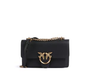 Pinko Love Soft Mini Borsa a spalla nero, pelle granulata, donna
