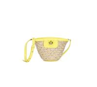 PINKO - Love Summer Bucket Rafia + Vitello Seta - - Bags - Donna - Beige - ONE SIZE