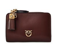 PINKO Love Wallet Portafoglio Vera Pelle 12 cm marrone