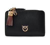 PINKO Love Wallet Portafoglio Vera Pelle 12 cm nero