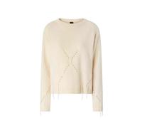 Pinko maglia Berna in lana e cashmere a rombi beige