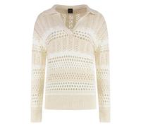 PINKO - Gorzano Maglia Cotone-Lino - - Knitwear - Donna - Bianco - M