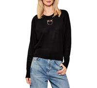 Pinko maglia Lanzarote in misto lana con logo Love Birds nero
