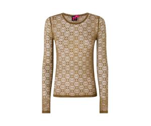 PINKO - Maglia Pizzo Stretch - - Tops - Donna - Verde - L