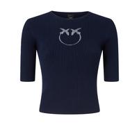 PINKO - Maglia Trasparente con Logo - - Tops - Donna - Blu - XL
