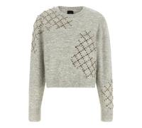 PINKO - Maglione con Strass - - Knitwear - Donna - Grigio - S