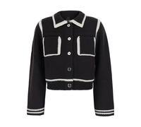 PINKO Giacchetta 'NEW SULCIS' cioccolato / bianco Donna - Abbigliamento - Pullover e cardigan - Maglioni - Cardigan PINKO M