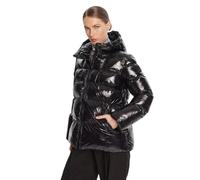 PINKO - Giacca Invernale Nera in Nylon con Cappuccio - - Jackets - Donna - Nero - XS