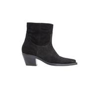 Pinko Mozart TEXANO Suede, Stivali Western Donna, Z99_Nero Limousine, 36 EU