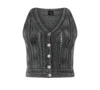 PINKO - Myrtus Top Fettuccia Ricamata - - Knitwear - Donna - Grigio - L
