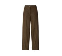 Pinko pantaloni Barolo barrel fit in ecopelle marrone