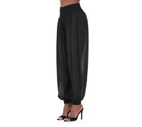 Pinko pantaloni Bore voile trasparente con polsini nero