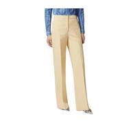 PINKO - Pantaloni in lino a gamba ampia - - Trousers - Donna - Beige - M
