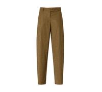 Pinko pantaloni Solopaca barrel fit donna con strass verde oliva