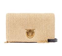PINKO Pochette Donna Click Soft Horizontal Mini Rafia e Pelle 106023 Beige