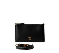 Pinko pochette Flat Horizontal Mini in pelle nero