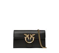 Pinko pochette Love One Wallet in pelle nero oro UNI