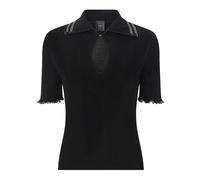 PINKO - Polo in Cotone a Coste - - Tops - Donna - Nero - M