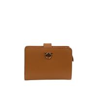 Pinko portafogli in pelle Multipockets marrone color cammello