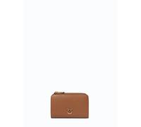 Pinko portafogli mini Wallet in pelle cuoio oro