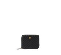 Pinko portafogli Taylor in pelle chevron nero UNI
