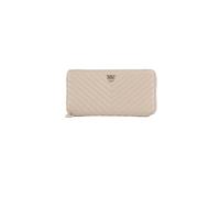 Pinko Portafoglio Ryder in Pelle, Beige, 20,5 x 10,5 x 2,8 cm, con Cerniera e Portamonete