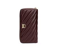 PINKO PORTAFOGLIO ZIPAROUND 1P22EXY7JR IN PELLE TRAPUNTATA COLORE BORDEAUX CON INSERTI COLORE ORO