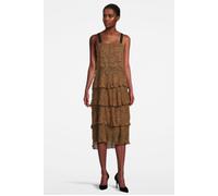 PINKO Preferire 1 Abito Fil Coupe Brown/black Taglia: 38 | Abiti Midi Outlet | Donna | Marrone