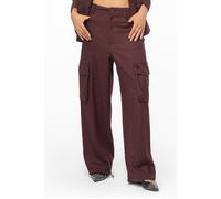 PINKO Rhydon Trousers Burgundy/black Taglia: 38 | Pantaloni cargo Outlet | Donna | Marrone