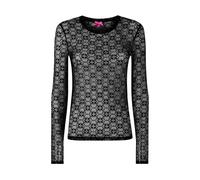 PINKO - Rover Maglia Pizzo Stretch Lov - - Tops - Donna - Nero - S