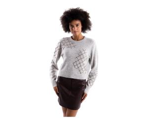 PINKO - Salisburgo Girocollo in Maglia - - Knitwear - Donna - Grigio - M